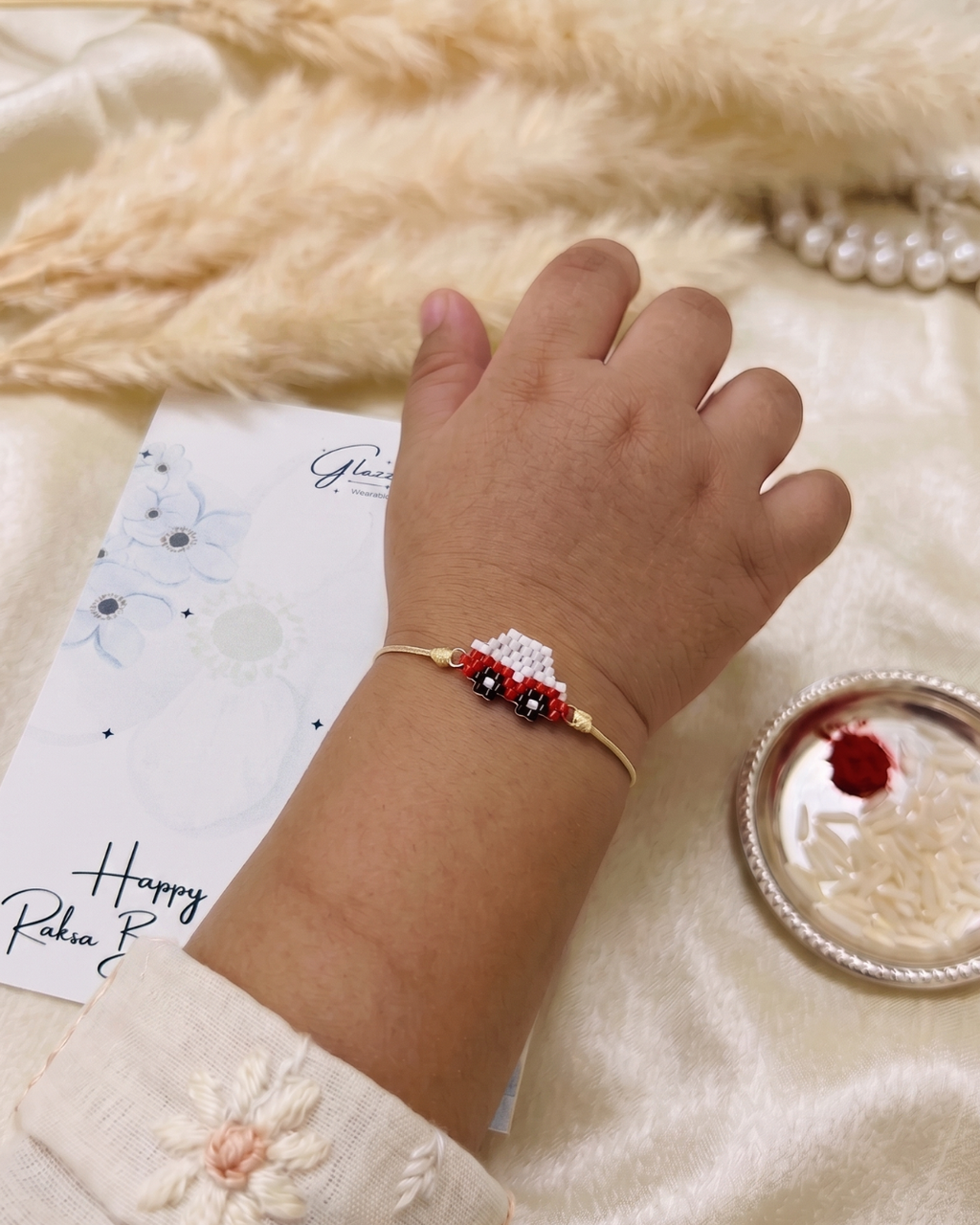 Car Kids Handmade Rakhi Bracelet