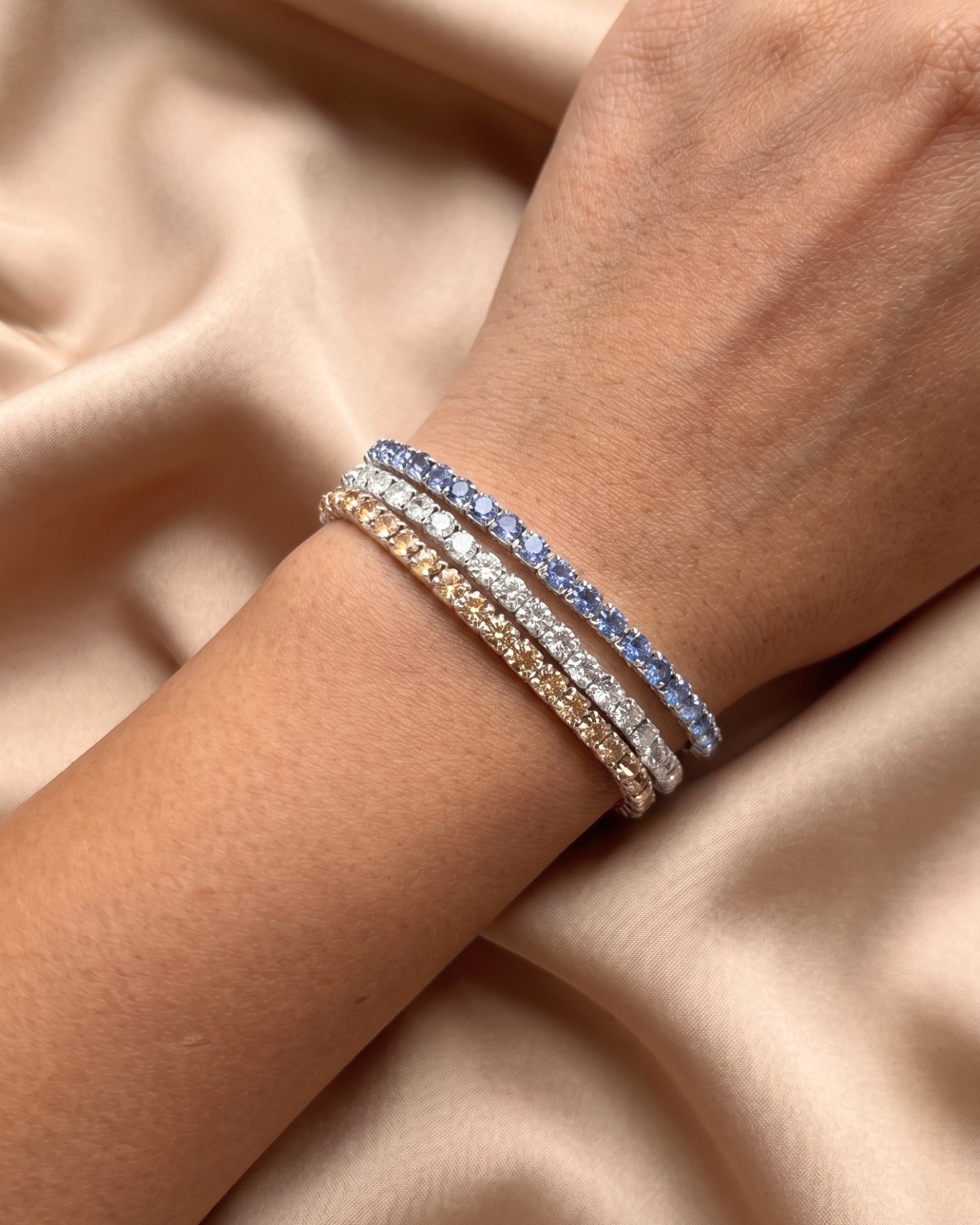 Beach Rhinestone Bracelet Stack