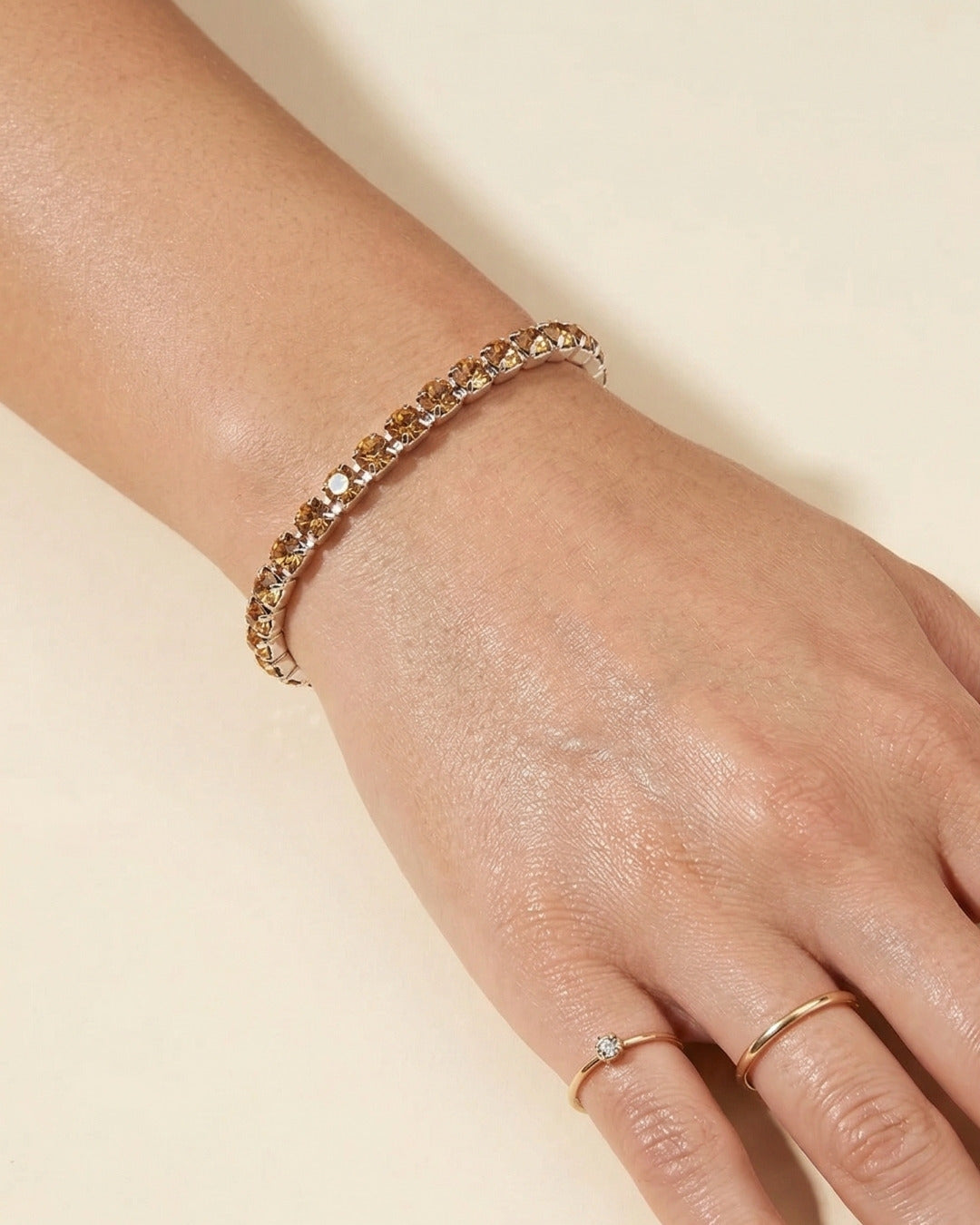 Beach Rhinestone Bracelet Stack