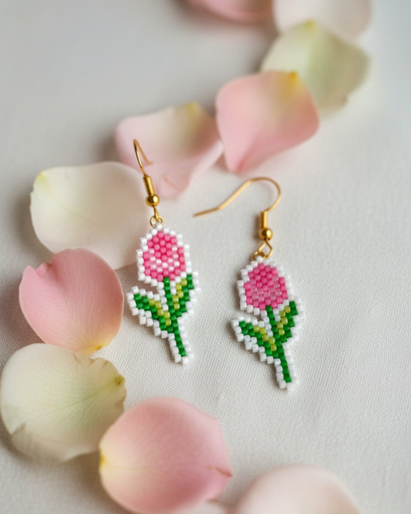 Blush Tulip Earrings