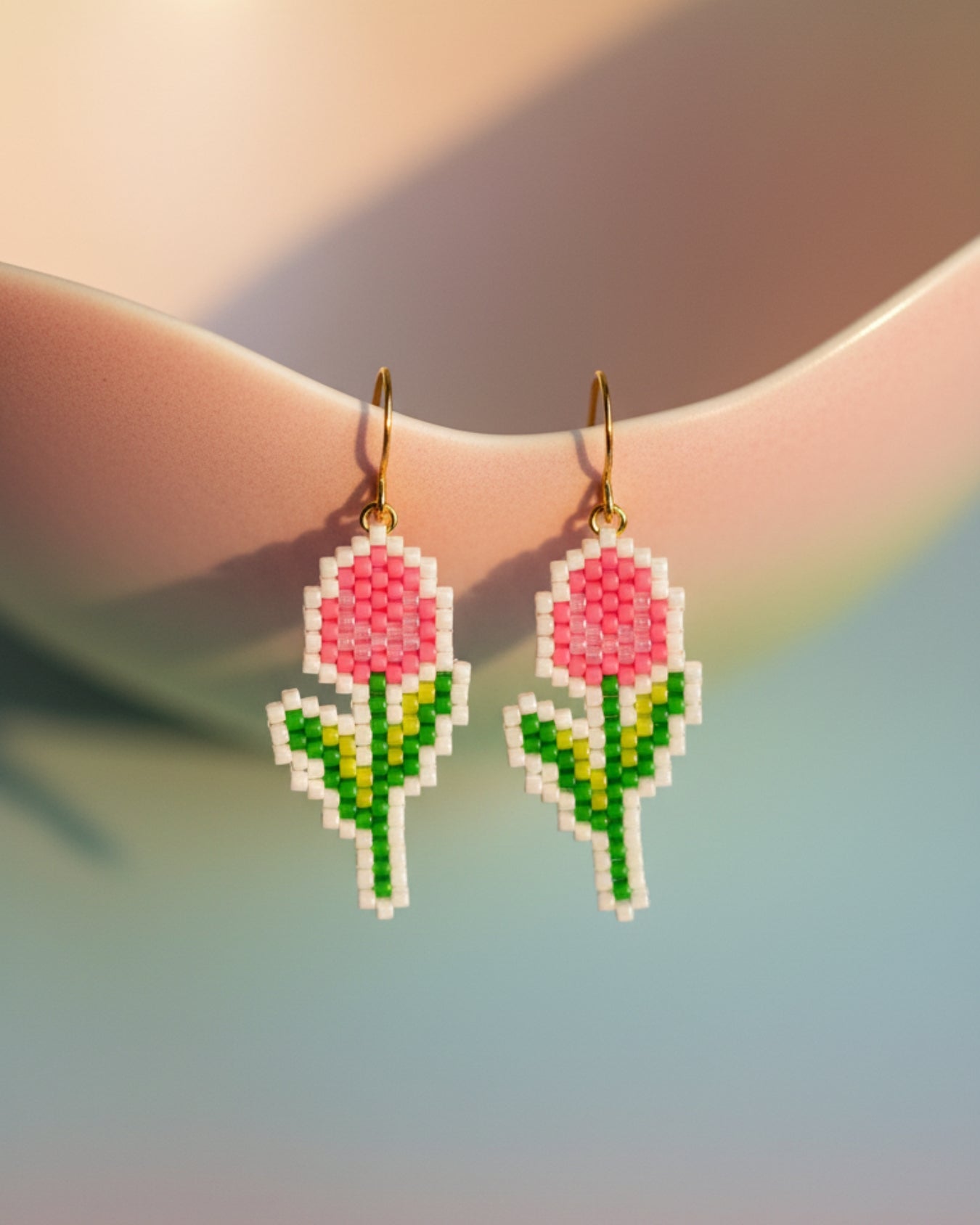 Blush Tulip Earrings