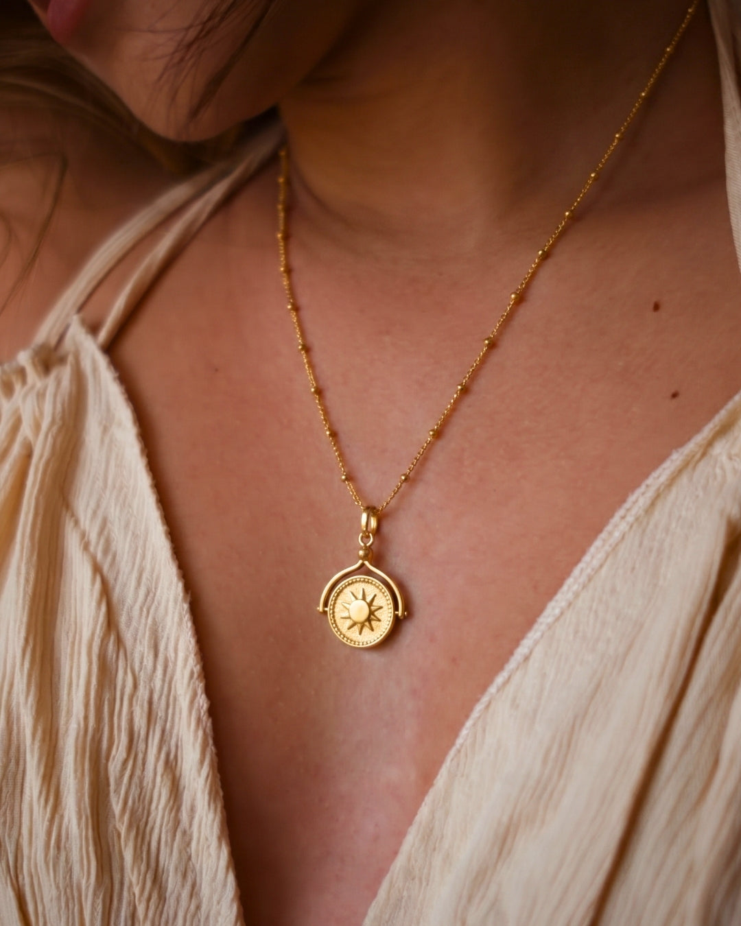 Gold Sun Pendant