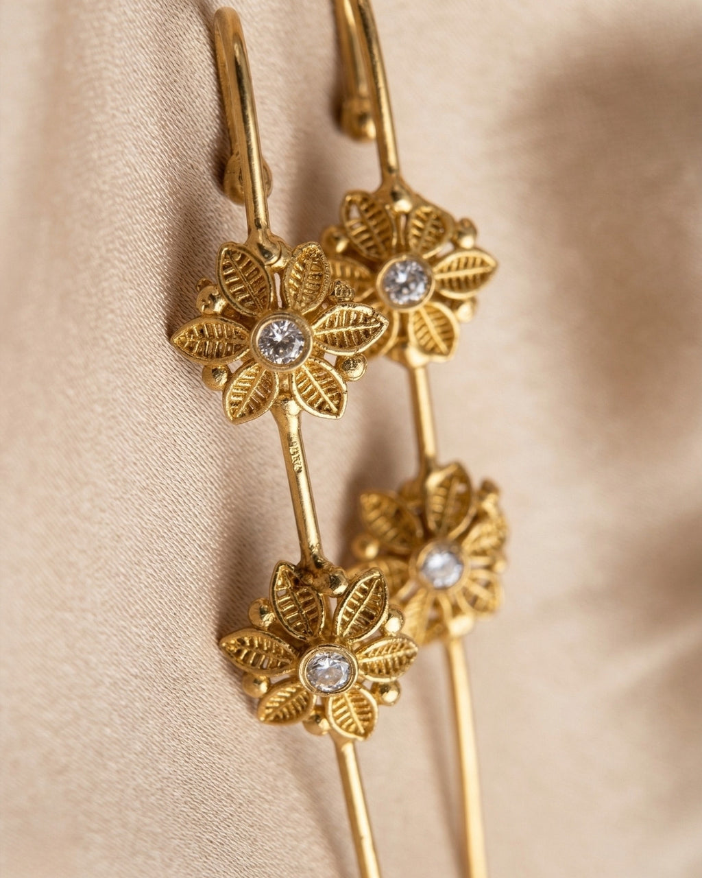 Vintage Flower Earcuffs