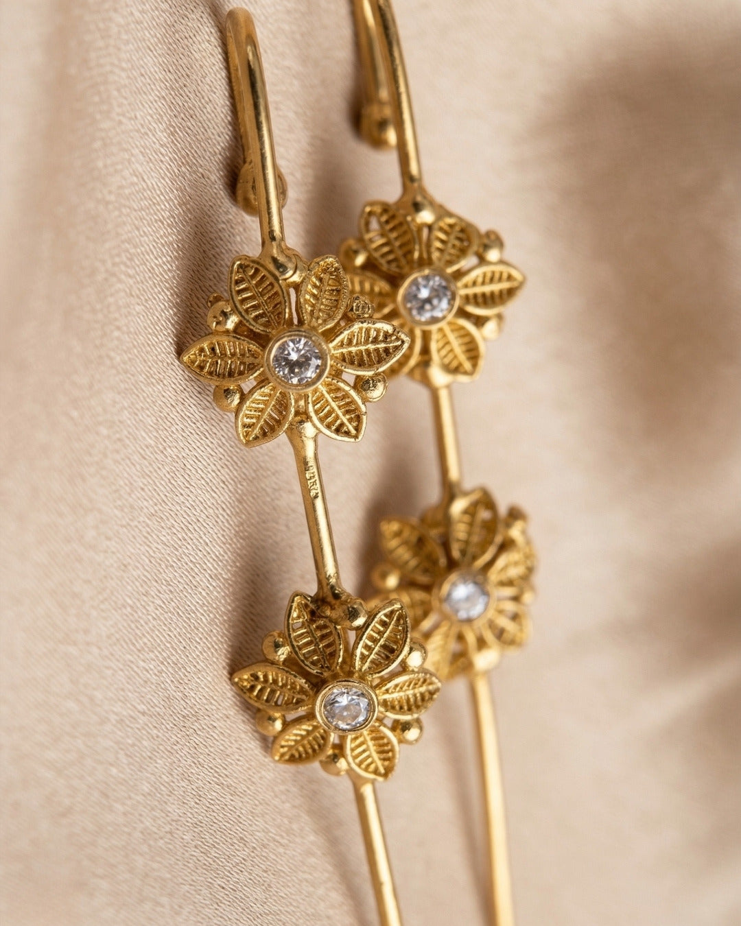 Vintage Flower Earcuffs