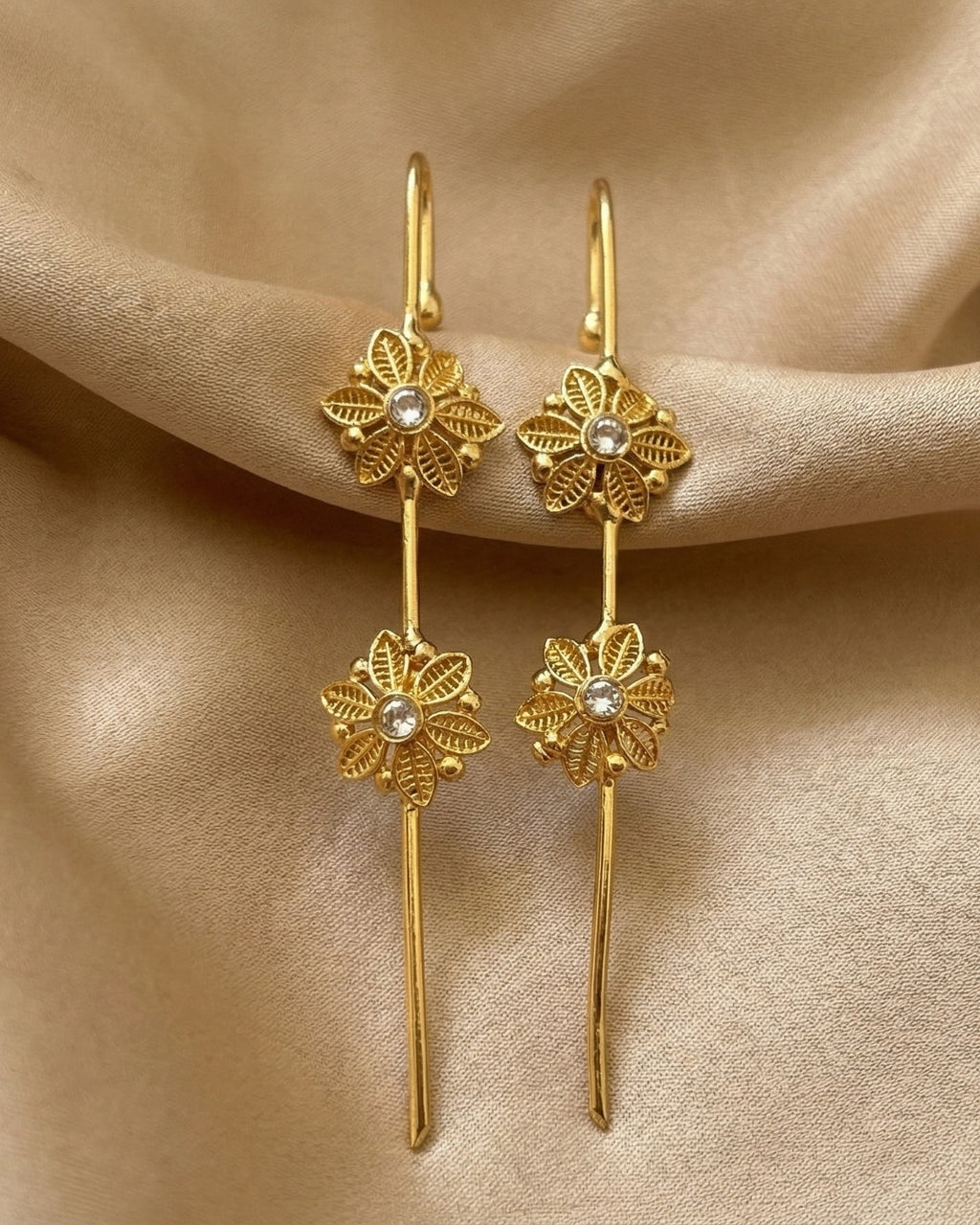 Vintage Flower Earcuffs