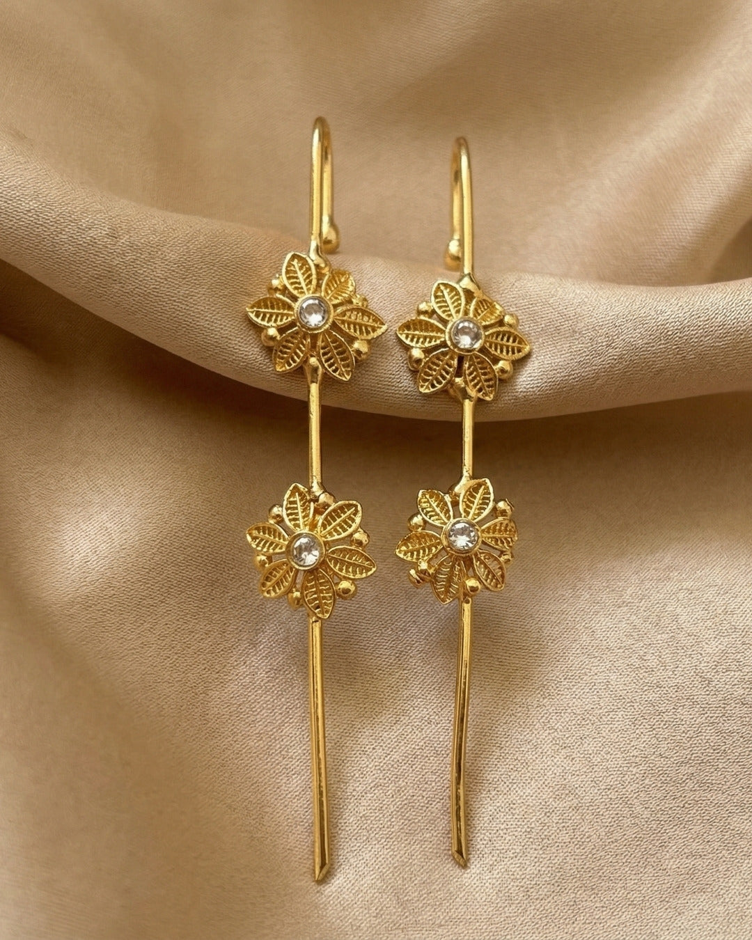 Vintage Flower Earcuffs