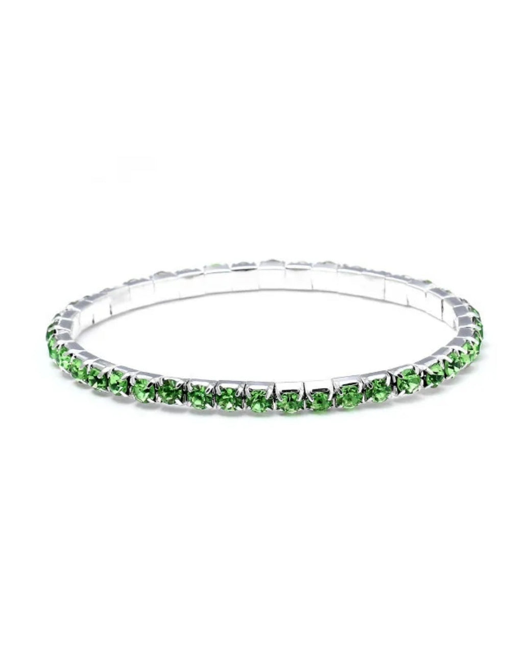 Green Rhinestone Bracelet