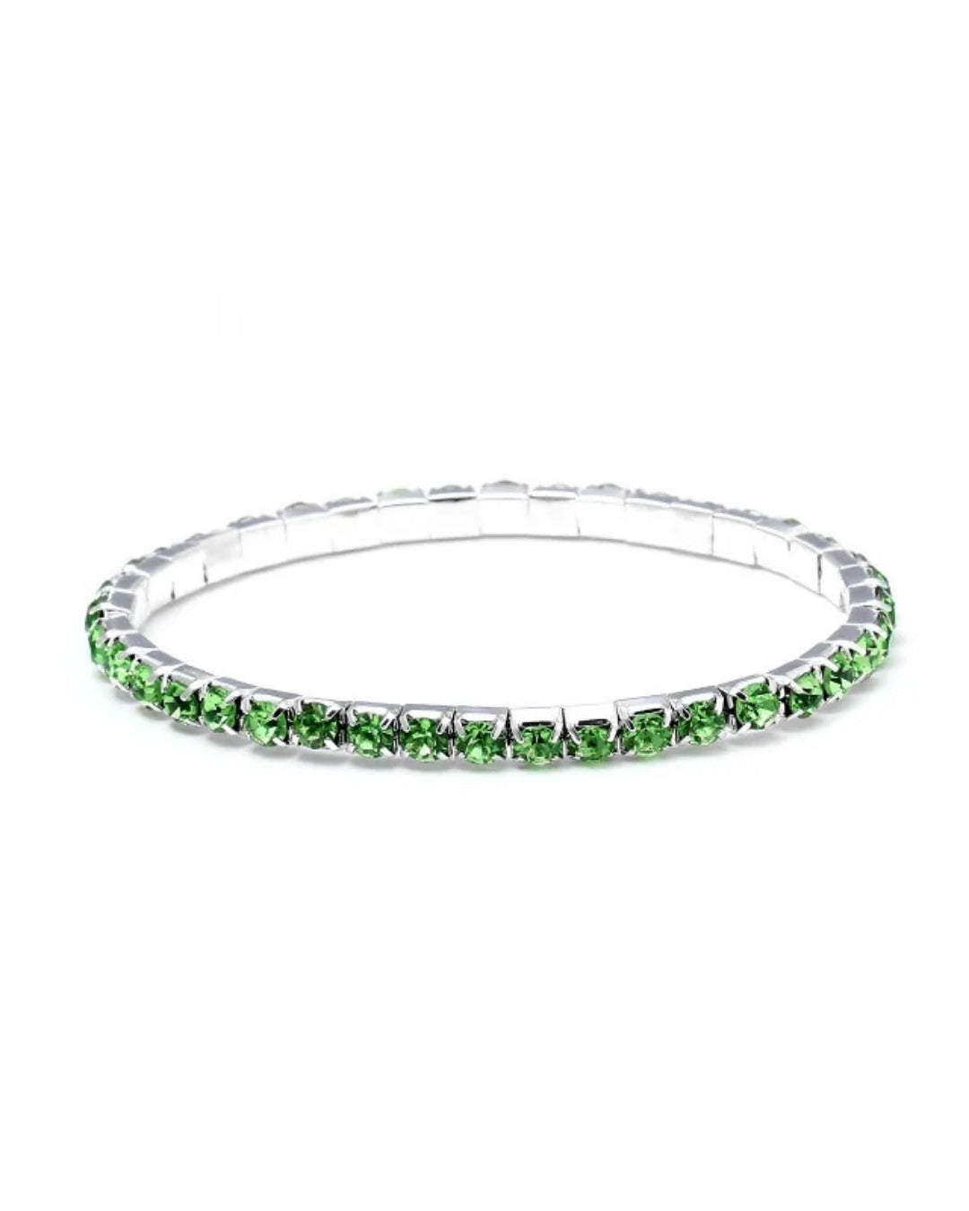 Green Rhinestone Bracelet