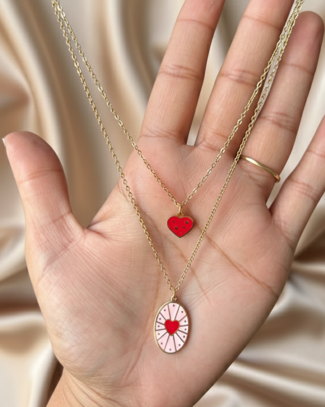 Layered Heart Pendant