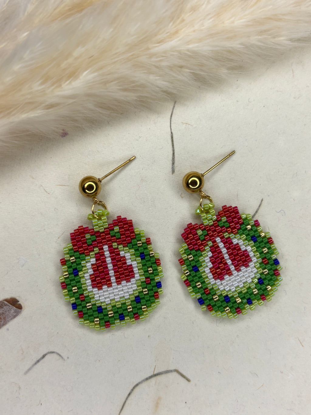 Christmas Bow Earrings