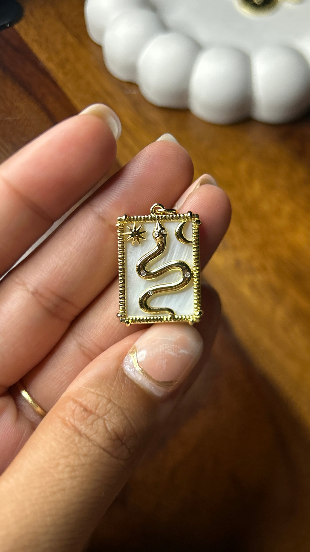 Ivory Serpent Pendant