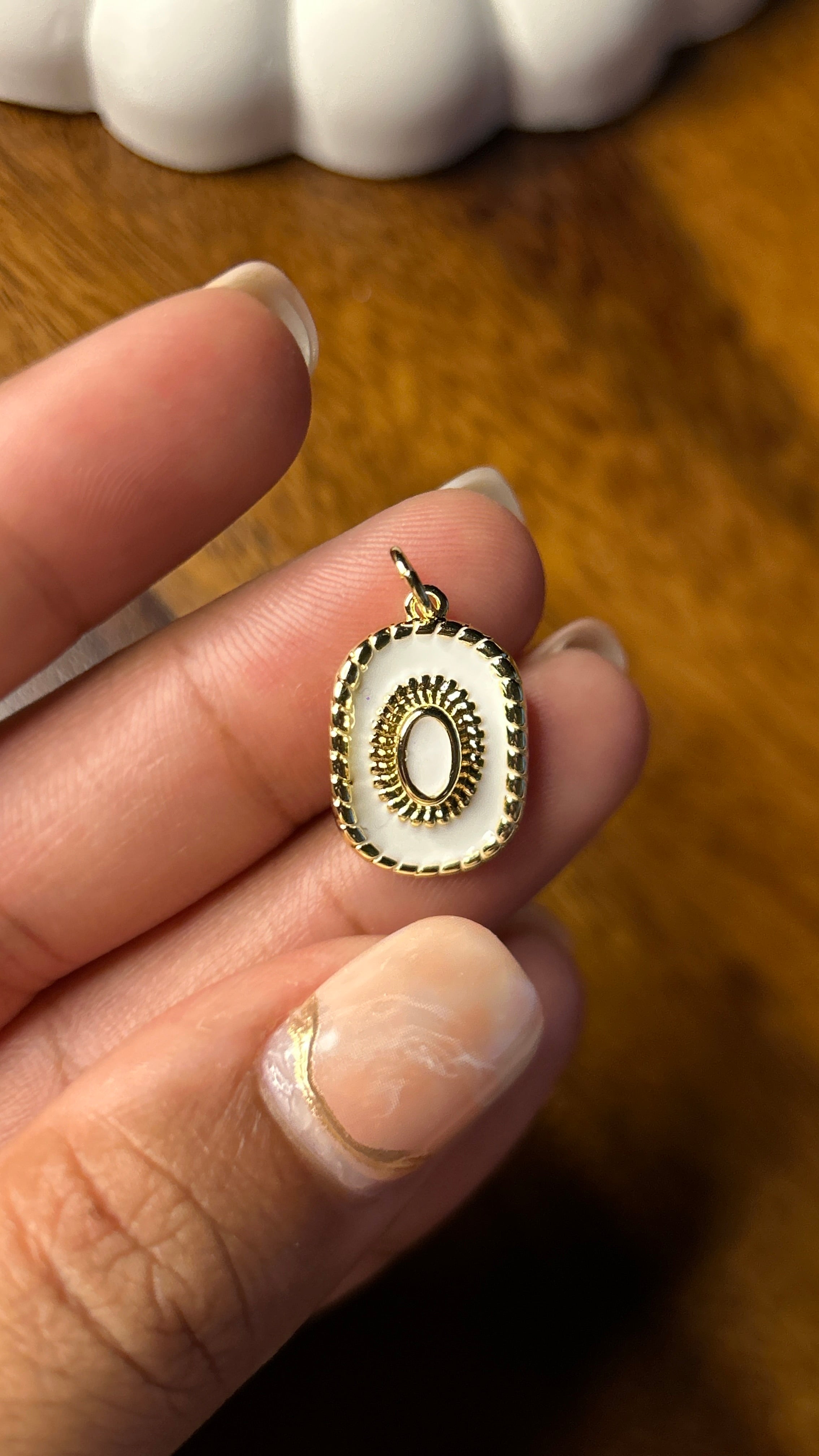 Orla White Pendant