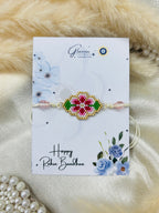 Floral Handmade Rakhi Bracelet