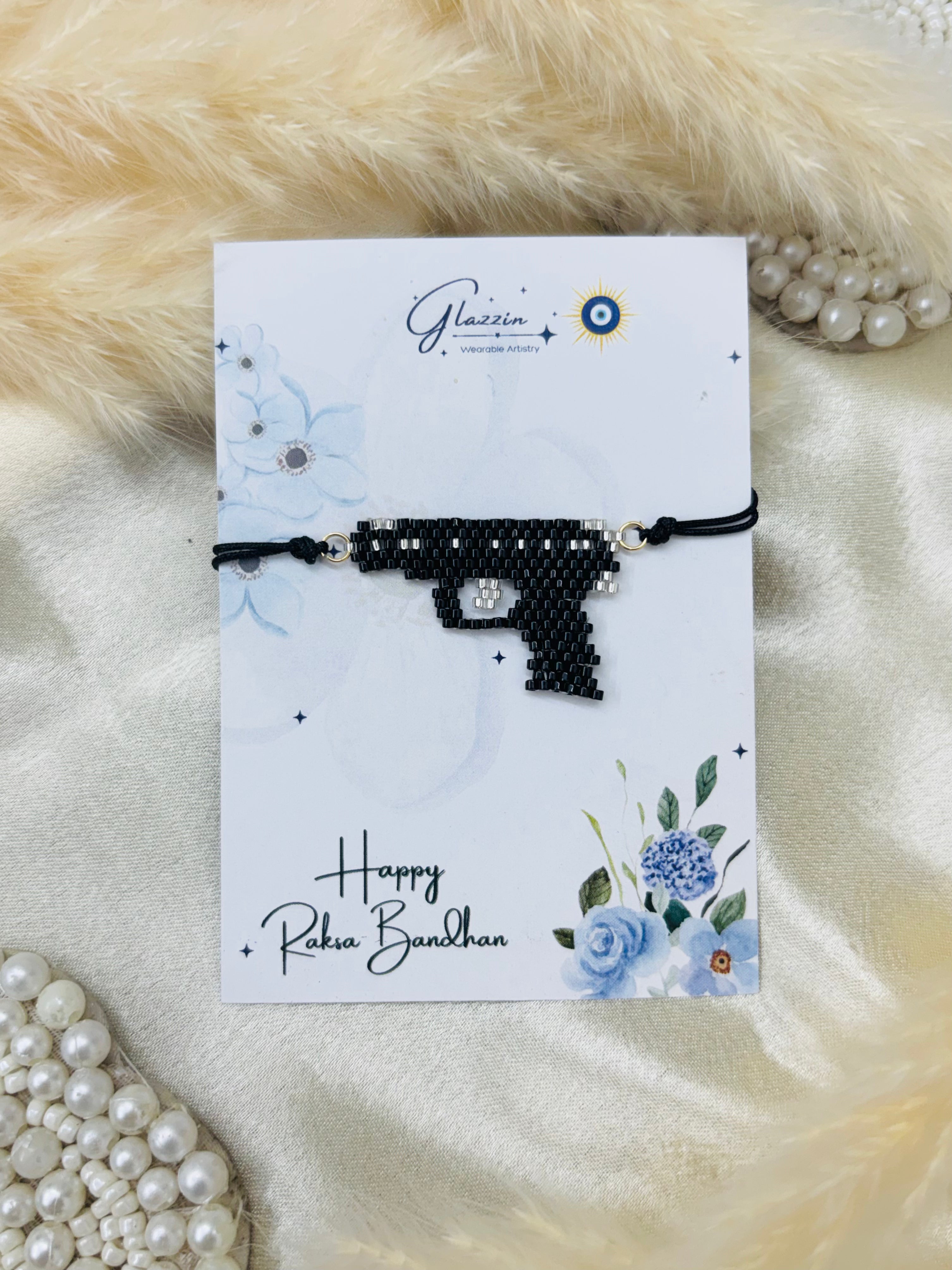 Gun Kids Handmade Rakhi Bracelet