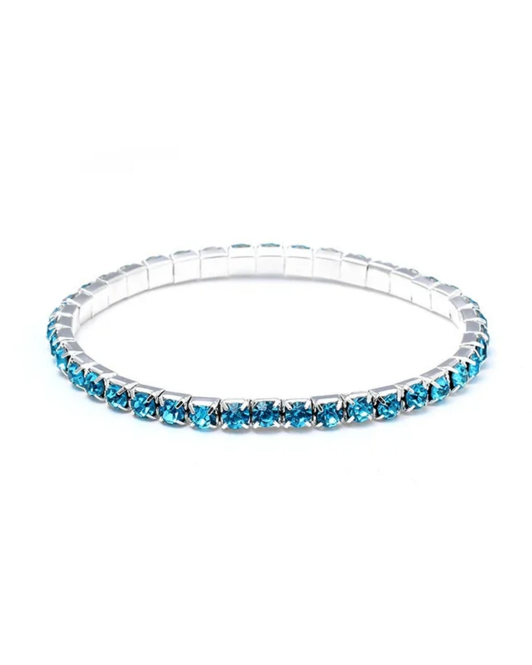 Lake Blue Rhinestone Bracelet