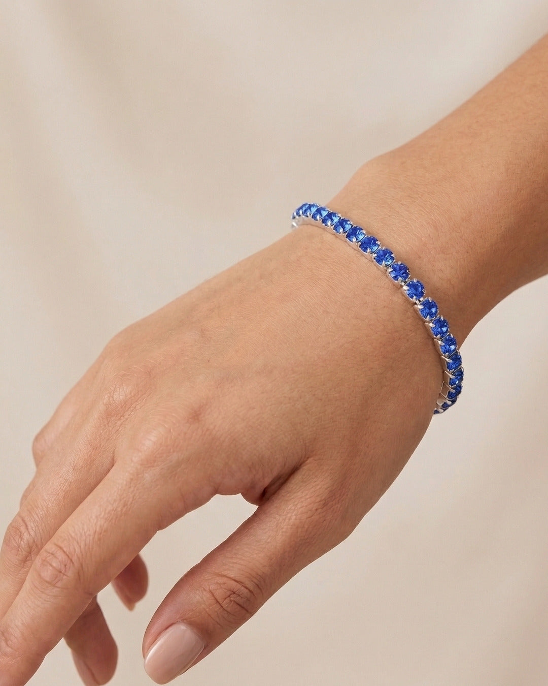 Light Blue Rhinestone Bracelet