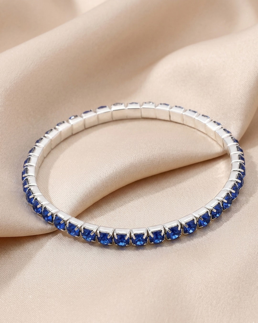 Light Blue Rhinestone Bracelet