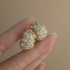 Blue Elegant Alloy Earrings