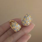 Blue Elegant Alloy Earrings