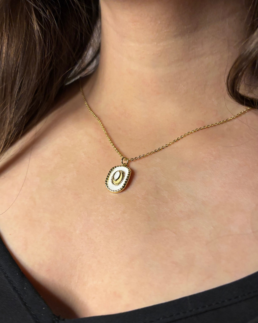 Orla White Pendant