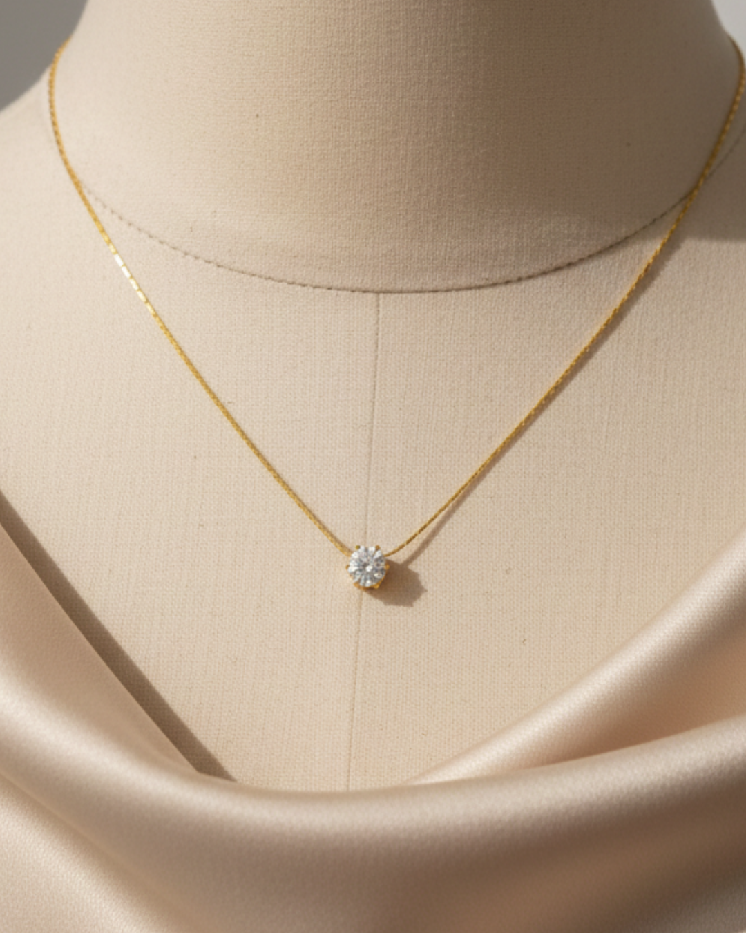 Round Solitaire Pendant