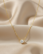 Round Solitaire Pendant