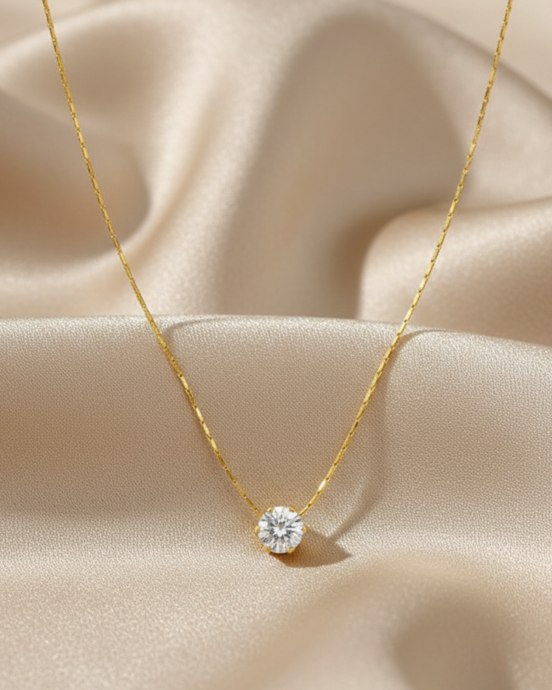 Round Solitaire Pendant