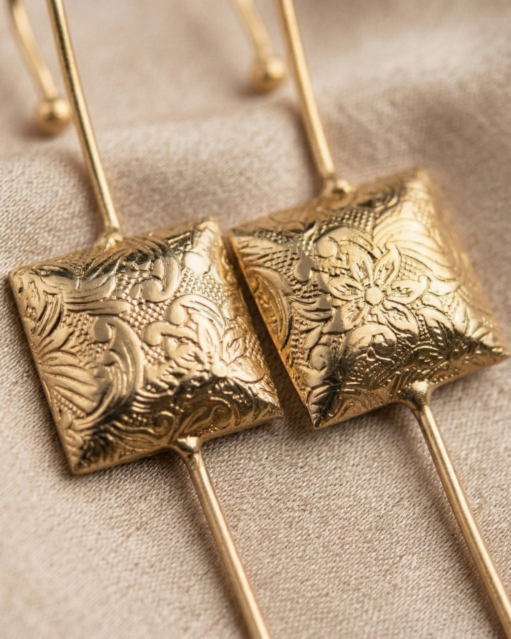 Vintage Square Earcuffs