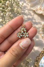 Blue Daisy Trio Necklace