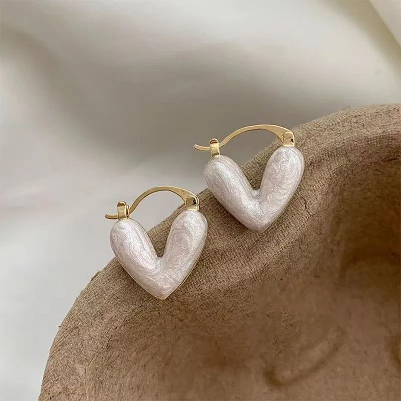 Heart Hoop Earrings